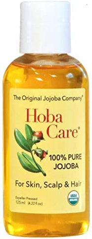Hoba Care Pure Jojoba- 4.22 oz bottle (125 ml.)