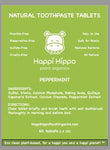 Happi Hippo Toothpaste Tablets- Natural Peppermint